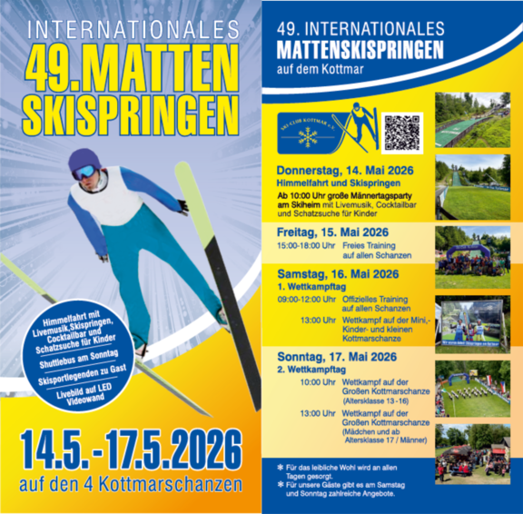 Flyer 49. internationales Mattenskispringen